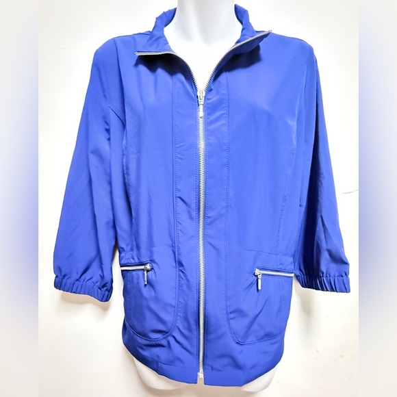 Chico's Royal Blue Utility Jacket - Picture 1 of 6
